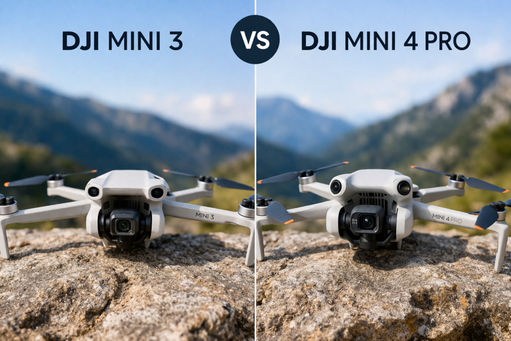 Comparativa entre DJI Mini 3 y DJI Mini 4 Pro