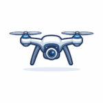 icono drones con camara